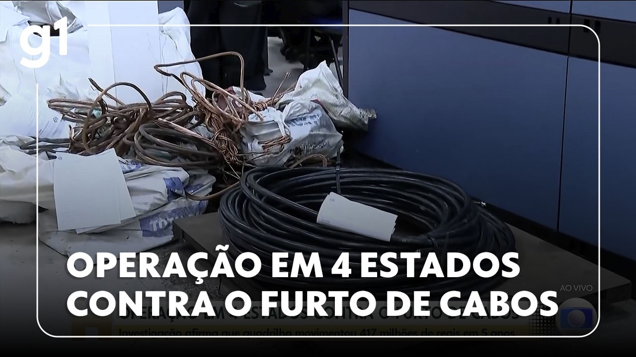 JH: Operação em 4 estados mira grupo que movimentou meio bilhão de reais com furto de cabos