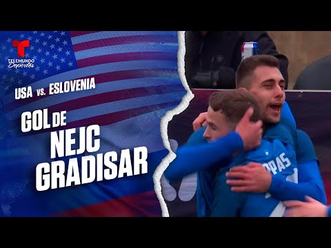 Goal Nejc Gradisar | USA vs. Eslovenia | Fútbol USA | Telemundo Deportes