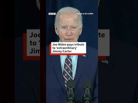 Former US President Jimmy Carter has died aged 100. #JimmyCarter #JoeBiden #BBCNews