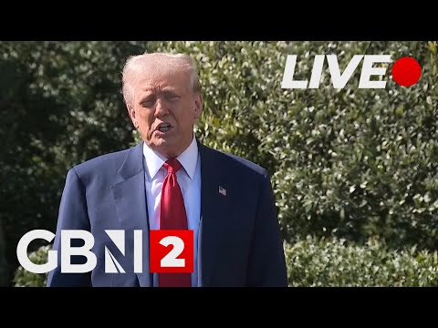 WATCH NOW: Trump speaks on Ukraine and tariffs while perusing Teslas