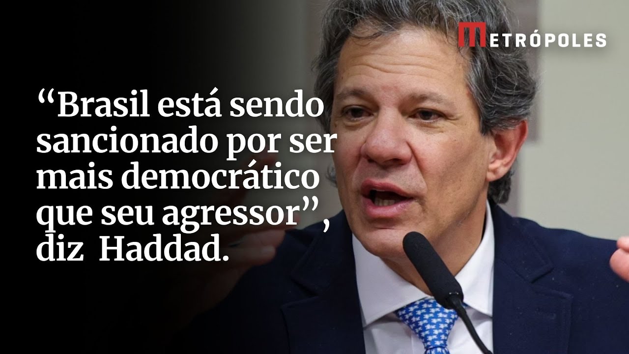 Brasil está sendo sancionado por ser mais democrático que seu agressor diz Fernando Haddad