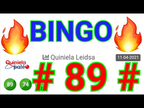 BINGO HOY.....!! ((( 89 ))) loteria LEIDSA para HOY/ NÚMEROS QUE MÁS SALEN EN ÉSTE MES/ PREMIOS HOY