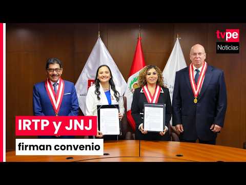 IRTP y Junta Nacional de Justicia firman convenio para acercar información a la ciudadanía