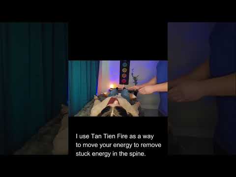 Tan Tien Fire Healing Demonstration #shorts #reikimasterteacher #healingtechniques #reikitraining
