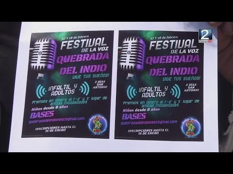 16 ENE 2024 Invitan al Festival de la Voz “Quebrada del Indio” en San Antonio