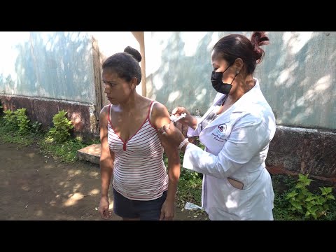 Continúa la vacunación anti Covid-19 en el Barrio Hilario Sánchez, de Managua