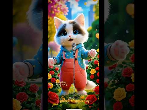 Cute Cat sing pok ame ame belalang kupu kupu#kucinglucu #kucing #kucingnyanyi #shorts