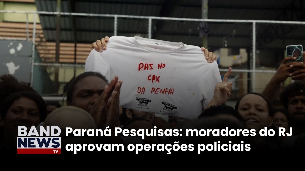 Paraná Pesquisas moradores do RJ aprovam operações policiais | BandNews TV  TV Online Paraná Pesquisas moradores do RJ aprovam operações policiais | BandNews TV