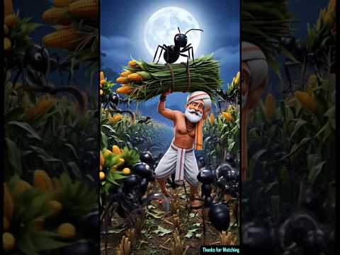 The ants stole the farmer's crop