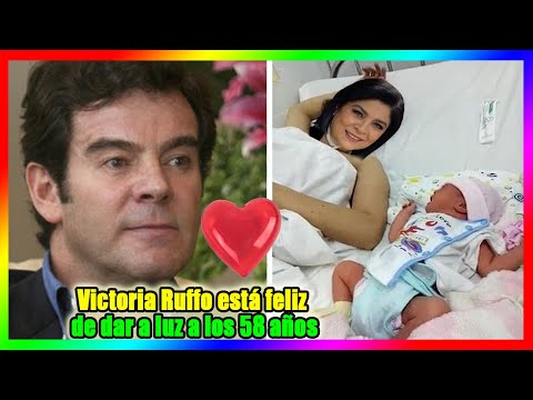 Victoria Ruffo está feliz de dar a luz a los 58 años. El padre de la bebe es Guillermo Capetillo.