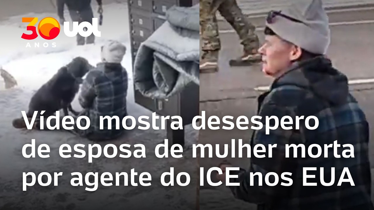 Vídeo mostra desespero da esposa de mulher morta por agente do ICE nos EUA É minha culpa TV Online Vídeo mostra desespero da esposa de mulher morta por agente do ICE nos EUA É minha culpa