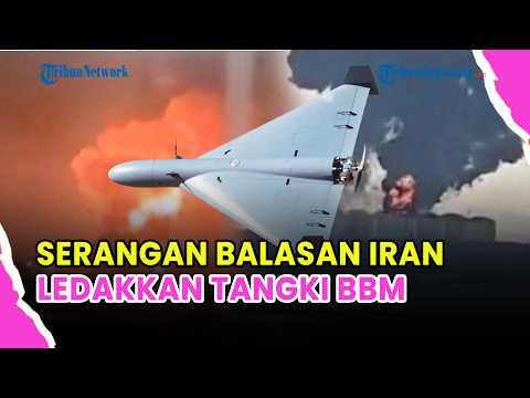 🔵 RUDAL IRAN SHAHED-136 LEDAKKAN TANGKI BBM DI OMAN & BAHRAIN, API MEMBUMBUNG TINGGI