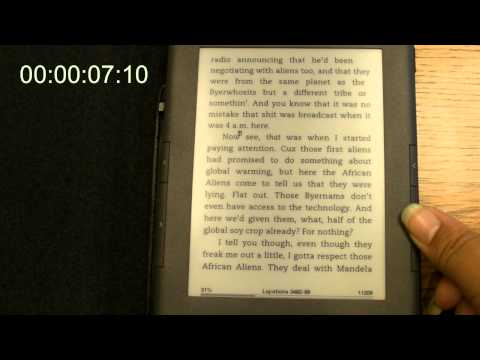 Amazon Kindle 3 Page Turn Speed