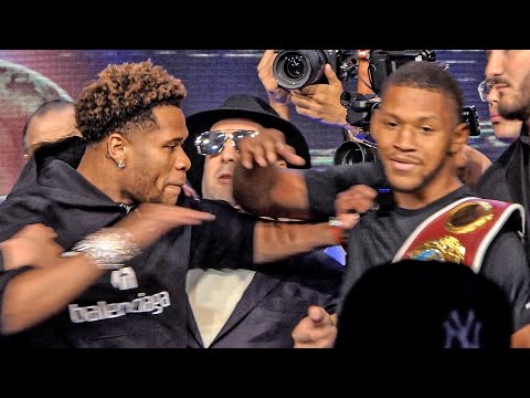 Devin Haney SHOVES Brian Norman Jr. FIRST FACE OFF | DAZN Boxing