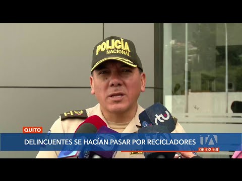Dos falsos recicladores fueron detenidos por intentar robar una joyería en Quito