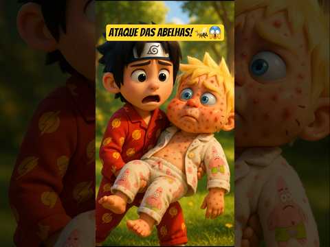 🔥Sasuke salvou o Naruto das abelhas! #naruto #shorts #cartoon