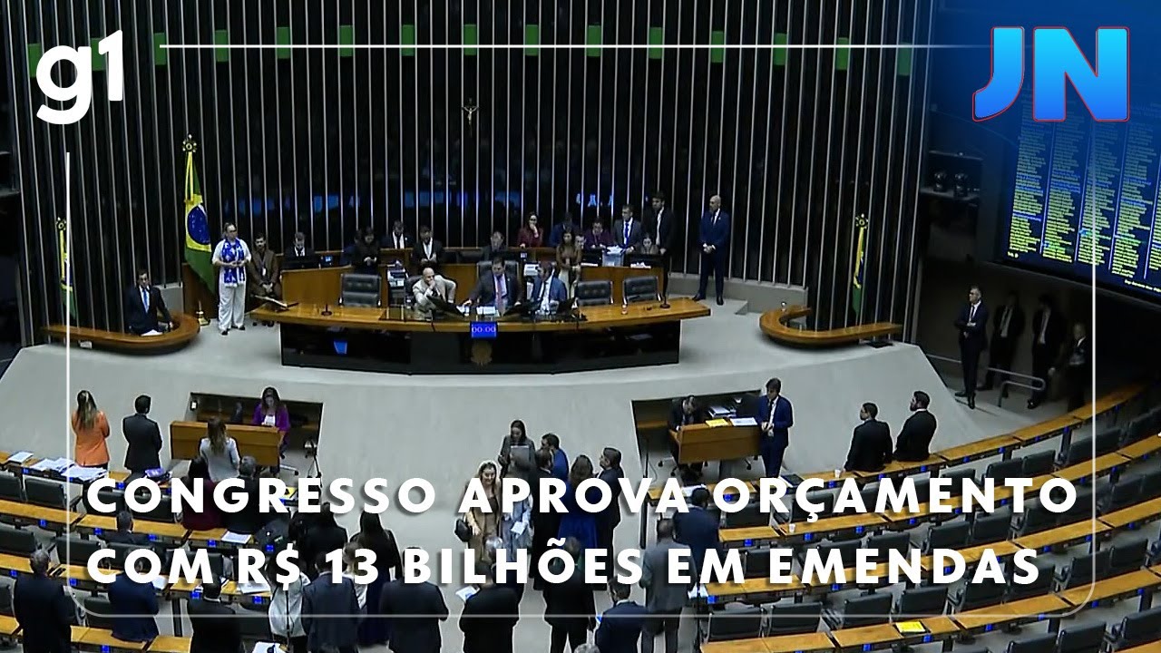 Jornal Nacional: Congresso aprova LDO com R$ 13 bi em emendas parlamentares até eleições de 2026