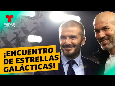 ¡David Beckham y Zinedine Zidane, juntos de nuevo! | Telemundo Deportes