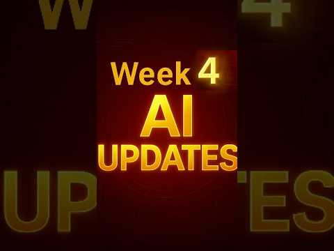 Week 4 of AI Updates ll 🔥 🔥 l#ai#openai#aishorts#shorts#trend #youtube #instagram #shorts