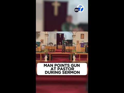Man allegedly attempted to shoot pastor during sermon, police say