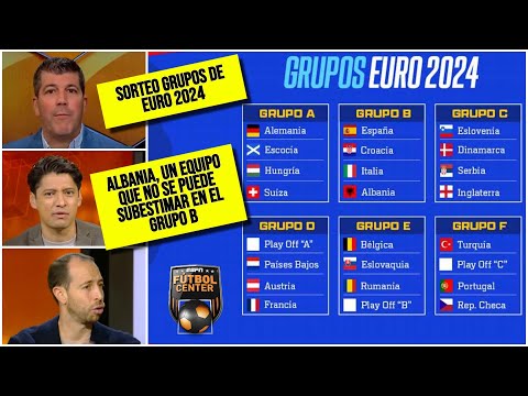 DEFINIDOS GRUPOS DE EURO 2024. España, Croacia e Italia encabezan grupo de la muerte | Futbol Center