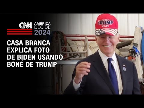 Casa Branca explica foto de Biden usando boné de Trump  | CNN NOVO DIA
