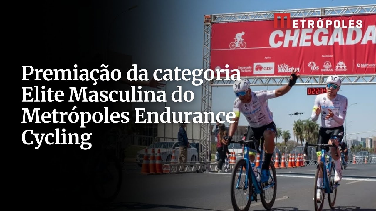 Premiação da categoria Elite Masculina do Metrópoles Endurance Cycling