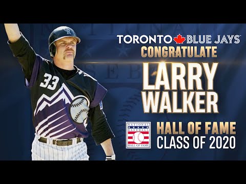 Congratulations to Larry Walker on his baseball Hall of Fame induction! video clip