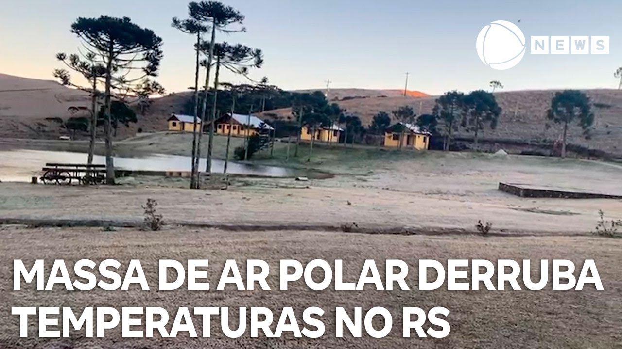 Massa de ar polar derruba temperaturas no Rio Grande do Sul