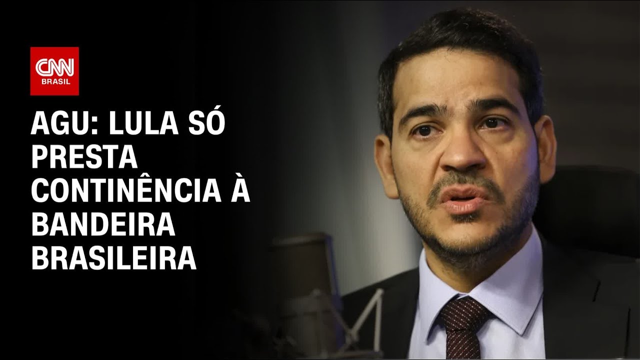 AGU sobre Lula Presidente só presta continência à bandeira brasileira | CNN ARENA