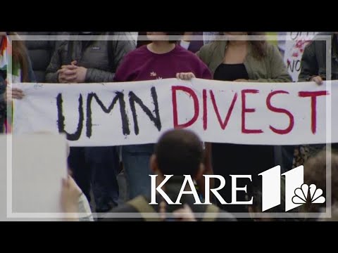 Hundreds protest at University of Minnesota calling for school, US to divest from Israel