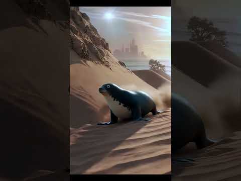 Seal in the Desert… He’s About to Meet God?! 🏜️😵💫 #Shorts