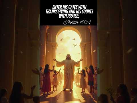 Enter His Gates with Thanksgiving  Psalm 1004 #bibleverse #christianlife #Godsword  #christianfaith