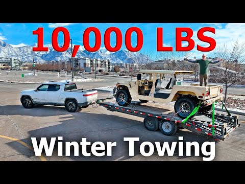 I tried towing 10,000 pounds in freezing weather... My EV Truck Lied!