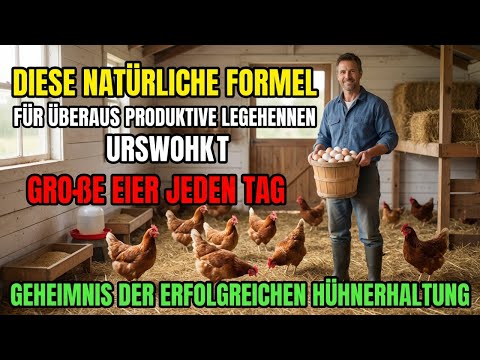 Dieses natürliche Präparat ist das Geheimnis für überaus produktive Legehennen, die große Eier legen