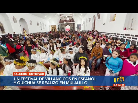 Un festival de villancicos en español y quichua se desarrolló en Salcedo