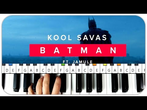 Kool Savas feat. Jamule - Batman Instrumental Beat + Piano Tutorial MIDI