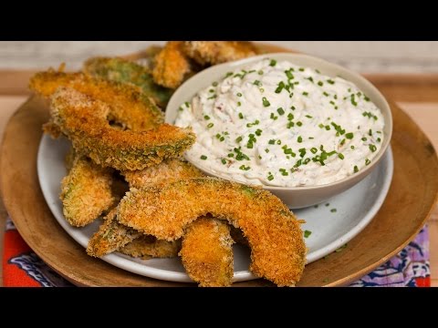 Chipotle Ranch Dip with Baked Avocado Fries