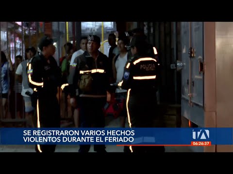 Se registraron varios hechos violentos durante este feriado en Durán y Guayaquil