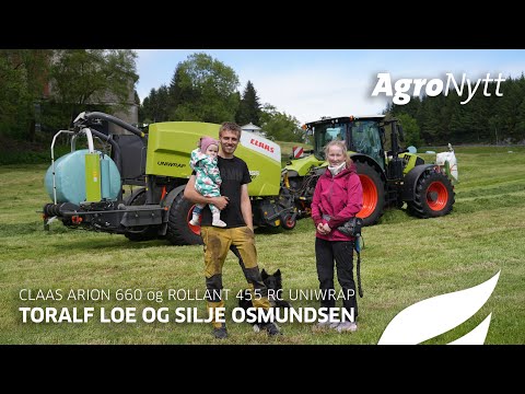 CLAAS ARION 660 og ROLLANT 455 RC UNIWRAP | Silje Osmundsen og Toralf Loe