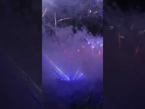 Hogmanay fireworks above Edinburgh Castle