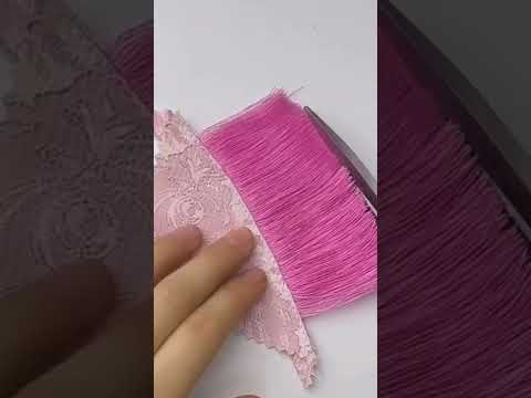 simple beautiful latkan with thread🧵#simple#elegant#latkan#diy#making#sewing#shortsvideo#viralvideo