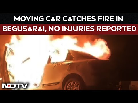 Moving Car Catches Fire In Begusarai, No Injuries Reported