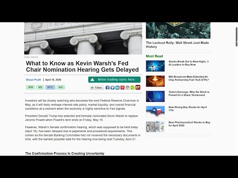 Zacks Strategist Shaun Pruitt discusses the Fed Chair Nomination Drift & Potential Policy Changes.