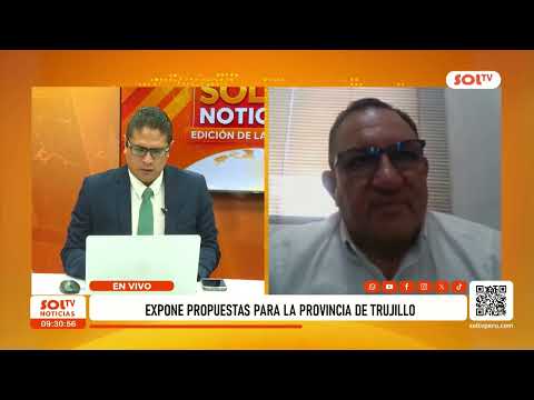 Victor Castañeda expone propuestas a la municipalidad provincial de Trujillo