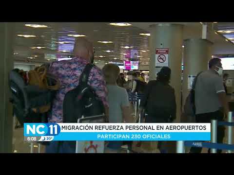 Migración refuerza personal en aeropuertos