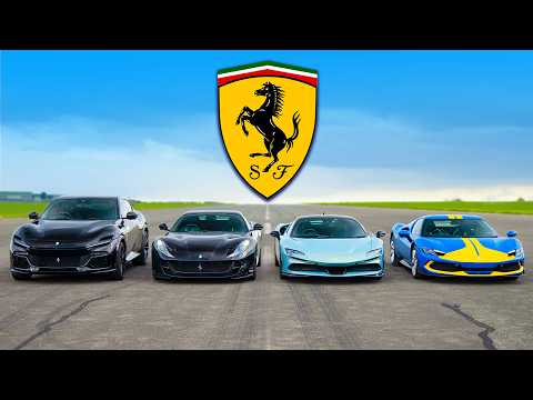 Ferrari Drag Race Showdown: SF90 Dominates Quarter-Mile