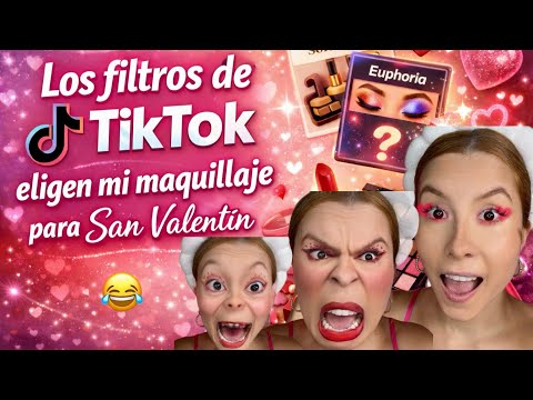 TikTok elige MI MAQUILLAJE para SAN VALENTÍN 😱😂💕
