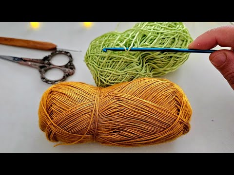 كروشيه بلمسة رمضانية / زينة رمضان كروشي في دقائق للمبتدئات ببواقي الخيوط فقط #crochet