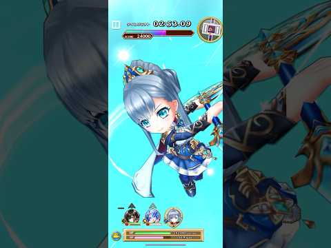 【白猫プロジェクト】フロンティア・タワー 115階 ( Lv.500 )　槍アイシャ + 拳べガ + 斧アイリス　【54,356pt】